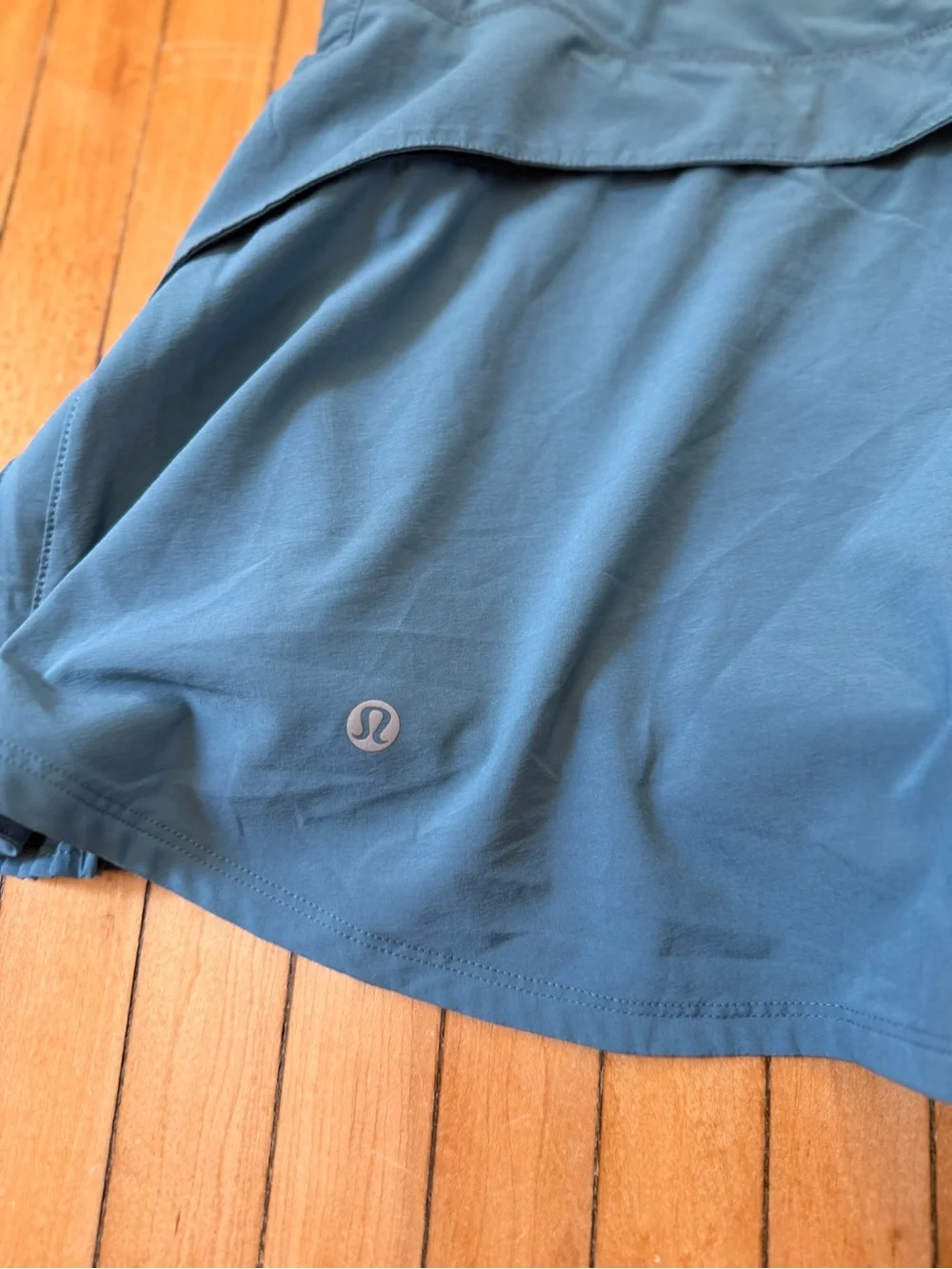 Lululemon Run Pace Setter Skirt Skort Teal Golf Tennis Women Sz. 8 - Picture 3 of 8